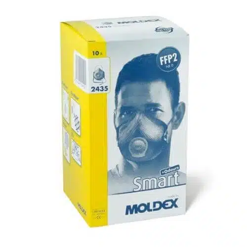 caja 10 unidades Mascarilla FFP2 con válvula MOLDEX 2435