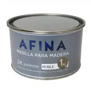 Masilla de poliéster bicomponente para madera AFINA Restore 2K bote de 1kg