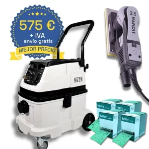Conjunto aspiradora 40 L. lijadora HANDIT 70 x 197
