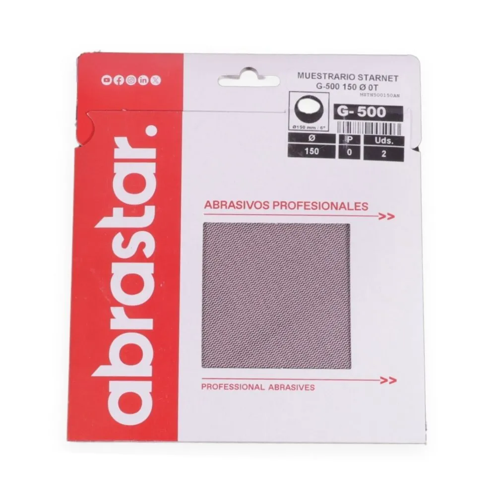Muestrario discos abrasivos malla ABRASTAR STARMESH