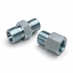 Adaptador hidráulico recto de acero