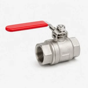 Válvula de bola de 2 vías de acero inoxidable